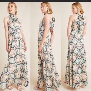Anthropologie Nicole Miller Serena Halter Maxi NEW